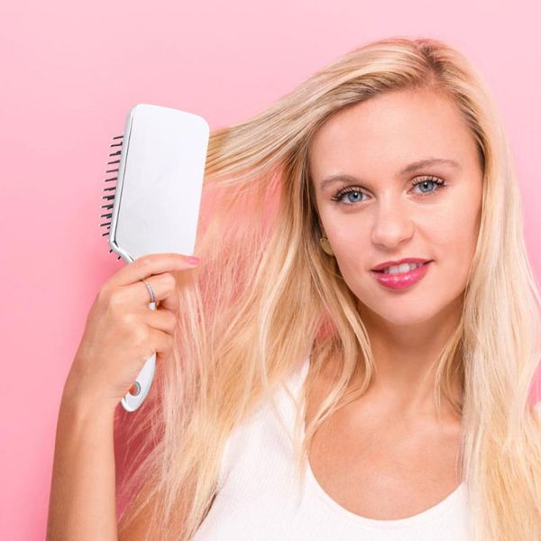 comb brush hair anti-static for salon brushes, Silver