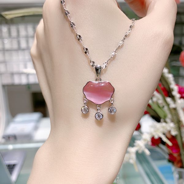 xianlan155 s925 pure silver necklace female temperament of chalcedony safe lock pendant contracted girlfriend on valentine's day g
xianlan155 s925 pure silver necklace female temperament of chalcedony safe lock pendant contracted girlfriend on valentine's day g