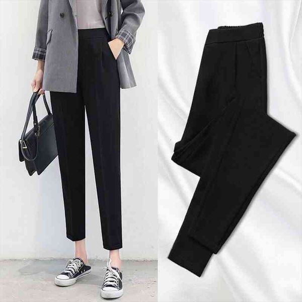 autumn winter work pants women office casual trousers female black elastic waist lady career korean harem pants mujer pantalon, Black;white
autumn winter work pants women office casual trousers female black elastic waist lady career korean harem pants mujer pantalon, Black;white