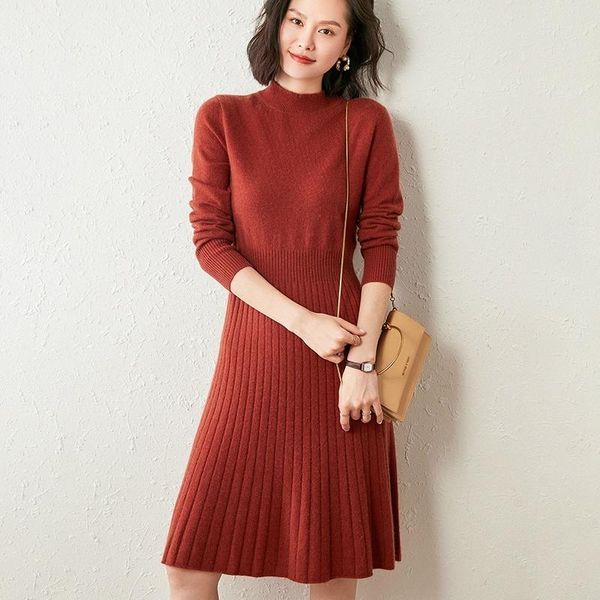 casual dresses women dress 100% goat cashmere knitted pullover winter fashion long ladies pure pashmina knitwear 6colors girl, Black;gray
casual dresses women dress 100% goat cashmere knitted pullover winter fashion long ladies pure pashmina knitwear 6colors girl, Black;gray