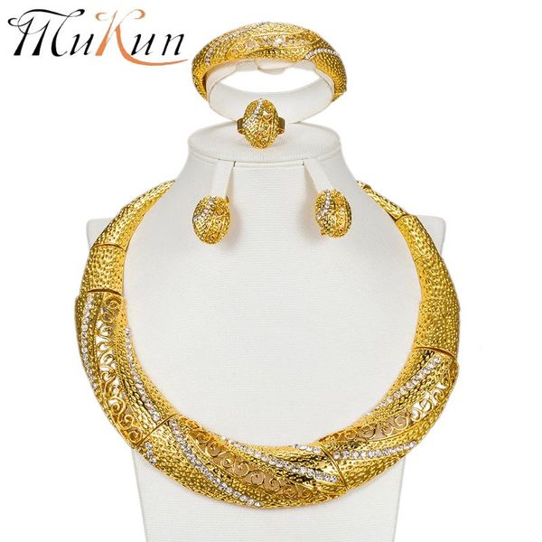 earrings & necklace mukun exquisite dubai jewelry sets wholesale luxury gold color nigerian woman wedding african big set, Silver
earrings & necklace mukun exquisite dubai jewelry sets wholesale luxury gold color nigerian woman wedding african big set, Silver