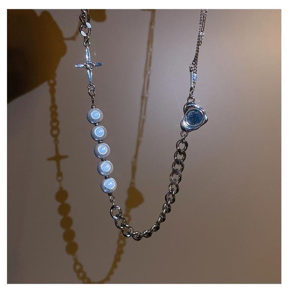 chokers punk vintage cross reflective imitation pearl love necklace hollow metal thick chain for women hip hop fashion jewelry, Golden;silver
chokers punk vintage cross reflective imitation pearl love necklace hollow metal thick chain for women hip hop fashion jewelry, Golden;silver