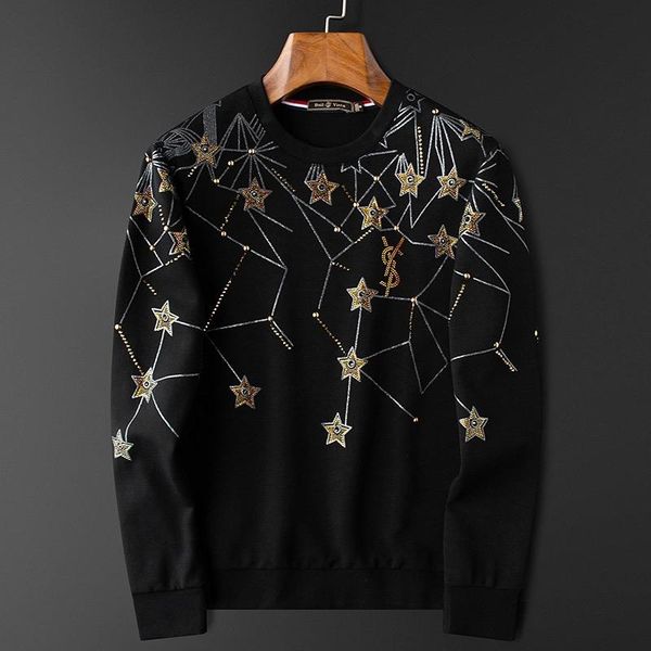 men's hoodies & sweatshirts autumn mercerized cotton tide brand european printed diamond sweater long sleeve round neck pullover t-shir, Black
men's hoodies & sweatshirts autumn mercerized cotton tide brand european printed diamond sweater long sleeve round neck pullover t-shir, Black