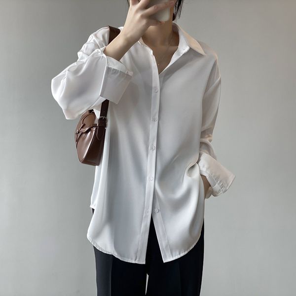 korean women's shirt chiffon blouses for women long sleeve shirts female white oversize blouse woman fashionable 210427
korean women's shirt chiffon blouses for women long sleeve shirts female white oversize blouse woman fashionable 210427