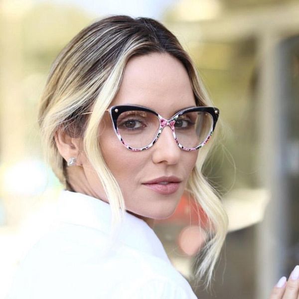 fashion sunglasses frames colorful cat eye glasses men women rivet designer optical vintage goggle computer for female, Black
fashion sunglasses frames colorful cat eye glasses men women rivet designer optical vintage goggle computer for female, Black