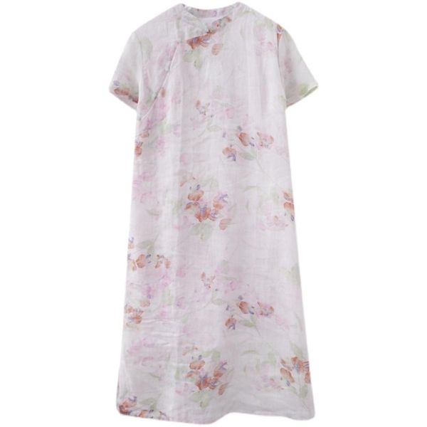 ethnic clothing 2021 chinese qipao dress round necked comfortable skin-friendly cotton and linen printing loose short-sleeved cheongsam, Red
ethnic clothing 2021 chinese qipao dress round necked comfortable skin-friendly cotton and linen printing loose short-sleeved cheongsam, Red