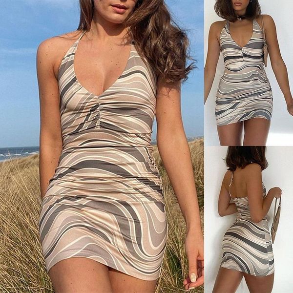 casual dresses 2021 v neck print backless bodycon dress party sleeveless summer halter mini women fashion streetwear elegant, Black;gray
casual dresses 2021 v neck print backless bodycon dress party sleeveless summer halter mini women fashion streetwear elegant, Black;gray