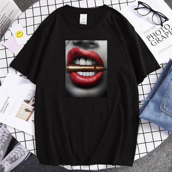 men's t-shirts lips take a printing t-shirt mancomfortable harajuku mans o-neck oversized tee shirts loose breathable clothing, White;black
men's t-shirts lips take a printing t-shirt mancomfortable harajuku mans o-neck oversized tee shirts loose breathable clothing, White;black