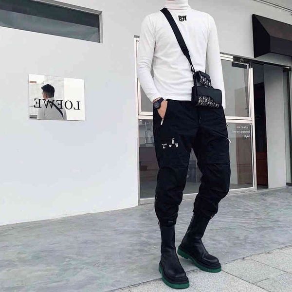 high tested ins version of street style men's pants heavy industry multi pocket work clothes multi zipper embroidery off versatile casu, Black
high tested ins version of street style men's pants heavy industry multi pocket work clothes multi zipper embroidery off versatile casu, Black