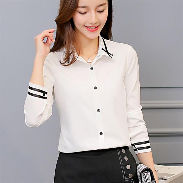 women's blouses & shirts fashion chiffon blouse women spring summer slim solid white casual long sleeve bottoming shirt office ab743
women's blouses & shirts fashion chiffon blouse women spring summer slim solid white casual long sleeve bottoming shirt office ab743