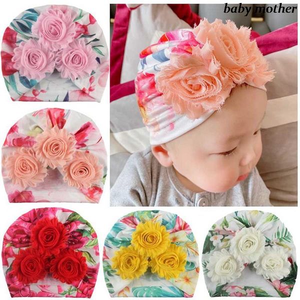 caps & hats cute flower print baby floral turban headband hat cap for infant born kid fashion bowknot, Yellow 
caps & hats cute flower print baby floral turban headband hat cap for infant born kid fashion bowknot, Yellow