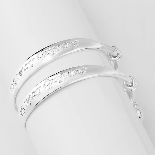 bangle 2pcs simple trendy kids bell baby silver plated love letters pattern child bracelet jewelry for birthday gift, Black
bangle 2pcs simple trendy kids bell baby silver plated love letters pattern child bracelet jewelry for birthday gift, Black
