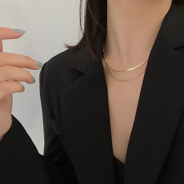 chains double layered snake bone chain women necklace for gold silver color fashion portrait chunky necklaces jewelry
chains double layered snake bone chain women necklace for gold silver color fashion portrait chunky necklaces jewelry