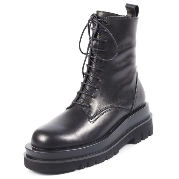 boots 2021 autumn winter all-leather platform matin flat ankle booties lace-up thick bottom black women shoes heel 5.5cm
boots 2021 autumn winter all-leather platform matin flat ankle booties lace-up thick bottom black women shoes heel 5.5cm