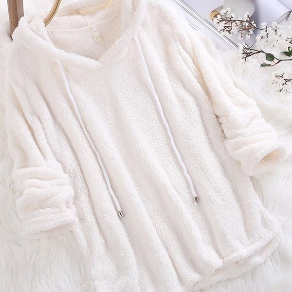 women's hoodies & sweatshirts 2021 women hoodie autumn winter warm fashion long sleeve solid fluffy fleece fur outerwear sweatshirt coa, Black
women's hoodies & sweatshirts 2021 women hoodie autumn winter warm fashion long sleeve solid fluffy fleece fur outerwear sweatshirt coa, Black