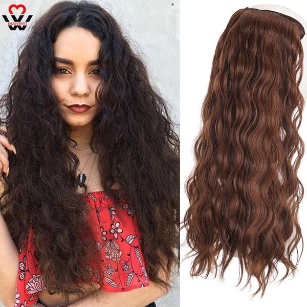 synthetic wigs long water wave u-shaped half wig natural black fake hair pieces 5-clips in heat resistant golden
synthetic wigs long water wave u-shaped half wig natural black fake hair pieces 5-clips in heat resistant golden