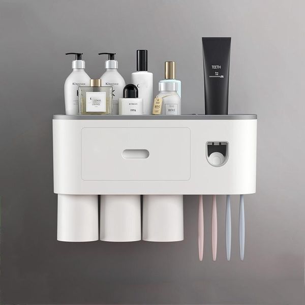 toothbrush holders magnetic adsorption inverted holder automatic toothpaste dispenser holdertoothbrush wall mount rack tools set
toothbrush holders magnetic adsorption inverted holder automatic toothpaste dispenser holdertoothbrush wall mount rack tools set