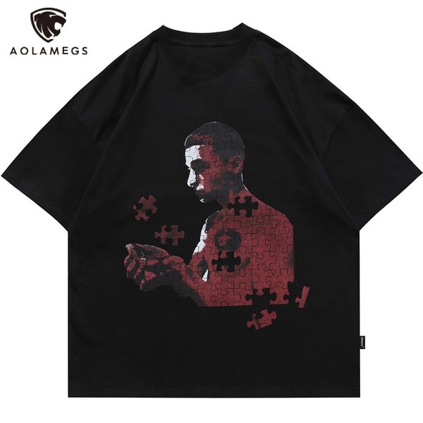 men's polos aolamegs boy po block print oversized male t-shirt high street style t-shirts will see rock hip hop fashion streetwear, White;black
men's polos aolamegs boy po block print oversized male t-shirt high street style t-shirts will see rock hip hop fashion streetwear, White;black