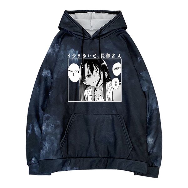 anime don't toy with me, miss nagatoro regular hoodie sweatshirt for woman/man, Blue;black
anime don't toy with me, miss nagatoro regular hoodie sweatshirt for woman/man, Blue;black
