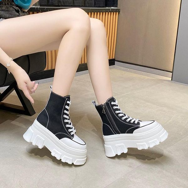 boots 2021 autumn booties women high platform sneakers 8cm side zip ankle female thick sole breathable canvas shoes black
boots 2021 autumn booties women high platform sneakers 8cm side zip ankle female thick sole breathable canvas shoes black