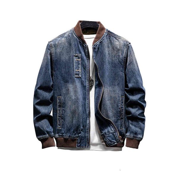 men's jackets spring autumn men denim brand casual pilot bomber coats mens jeans male retro fashion outerwear coat man abd0, Black;brown
men's jackets spring autumn men denim brand casual pilot bomber coats mens jeans male retro fashion outerwear coat man abd0, Black;brown