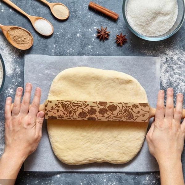 rose rolling pin wooden christmas engraved carved embossing dough stick baking kitchen pastry tool decorative flowers & wreaths
rose rolling pin wooden christmas engraved carved embossing dough stick baking kitchen pastry tool decorative flowers & wreaths