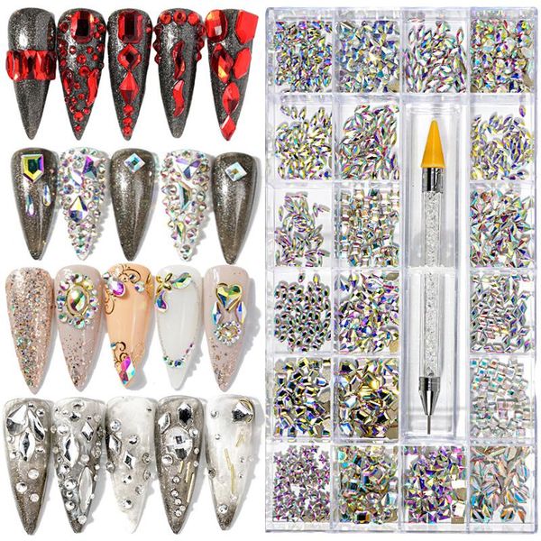 nail art decorations multi-size rhinestones 3d crystal flat-bottomed special-shaped size mixed double-point drill pen, Silver;gold
nail art decorations multi-size rhinestones 3d crystal flat-bottomed special-shaped size mixed double-point drill pen, Silver;gold