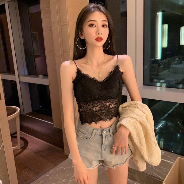 2021 new women's lace sling cut, korean version, with bra, shoulder strap, vest, sponge wrapped chest, undershirt and cgkn, White
2021 new women's lace sling cut, korean version, with bra, shoulder strap, vest, sponge wrapped chest, undershirt and cgkn, White