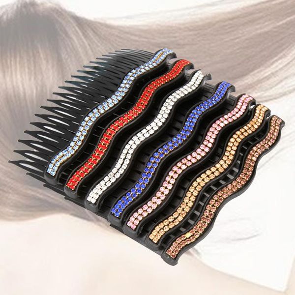7pcs hair clip combs rhinestone comb wedding bridal accessories for and girls (waves double row) brushes, Silver
7pcs hair clip combs rhinestone comb wedding bridal accessories for and girls (waves double row) brushes, Silver