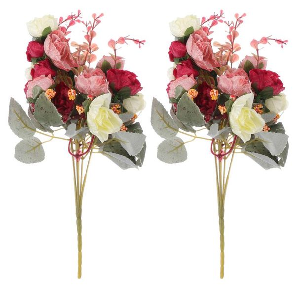 decorative flowers & wreaths 2pcs simulation artificial rose flower silk bouquet fake wedding party home decoration valentine's day gif
decorative flowers & wreaths 2pcs simulation artificial rose flower silk bouquet fake wedding party home decoration valentine's day gif