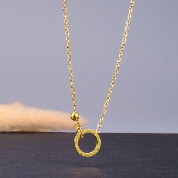 pendant necklaces 18kgp stainless steel roman number circle necklace for women trendy gold ball chokers female charm collier jewelry gift, Silver
pendant necklaces 18kgp stainless steel roman number circle necklace for women trendy gold ball chokers female charm collier jewelry gift, Silver