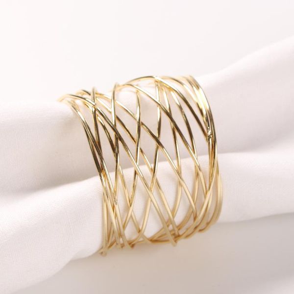 napkin rings 12pcs gold holder wedding decoration metallic wire mesh table decor buckle for party dinner
napkin rings 12pcs gold holder wedding decoration metallic wire mesh table decor buckle for party dinner