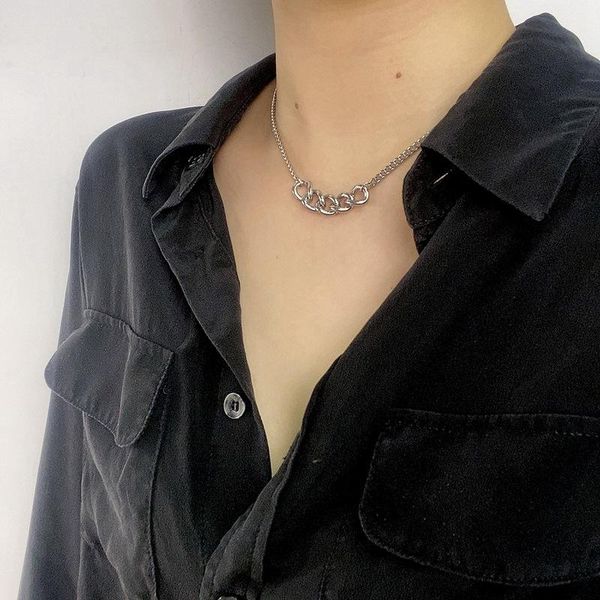 chains yunli cold style punk metal chain necklace temperament simple couple clavicle holiday gift, Silver
chains yunli cold style punk metal chain necklace temperament simple couple clavicle holiday gift, Silver