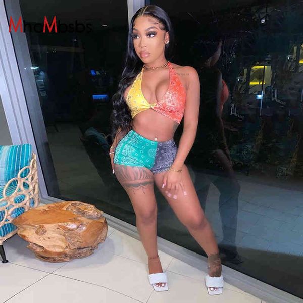 printed 2 piece set tracksuits women patchwork color blocking sling bustier fashion biker shorts lounge wear 210517, White
printed 2 piece set tracksuits women patchwork color blocking sling bustier fashion biker shorts lounge wear 210517, White