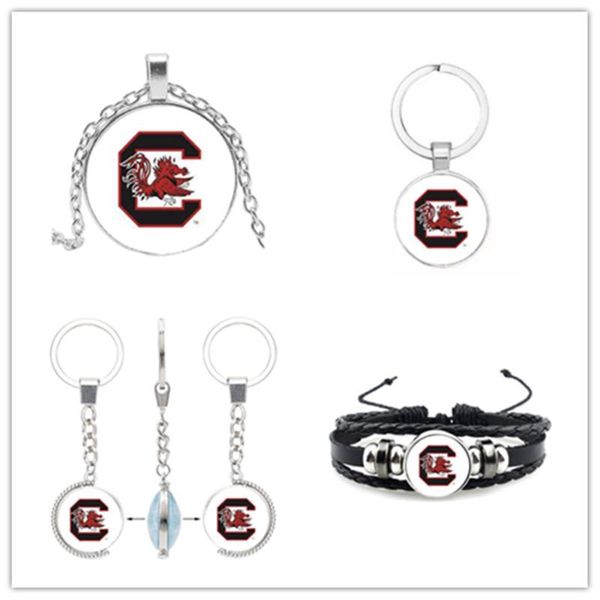 charm bracelets university sport bracelet football south carolina charms gamecocks keychains necklace diy jewelry for man woman fans, Golden;silver
charm bracelets university sport bracelet football south carolina charms gamecocks keychains necklace diy jewelry for man woman fans, Golden;silver