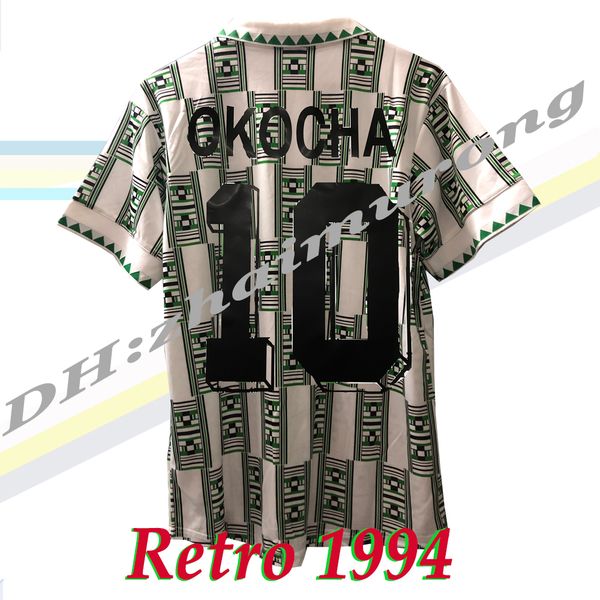 retro 1994 okocha #10 soccer jersey cup final home men finals vintage football shirt kits classic uniform, Black;yellow
retro 1994 okocha #10 soccer jersey cup final home men finals vintage football shirt kits classic uniform, Black;yellow