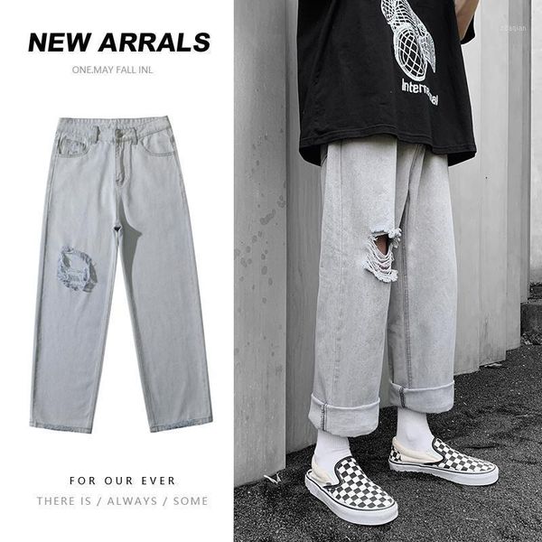 men's jeans summer blue/grey wide-leg fashion retro ripped men streetwear loose hip-hop hole straight denim trousers mens
men's jeans summer blue/grey wide-leg fashion retro ripped men streetwear loose hip-hop hole straight denim trousers mens