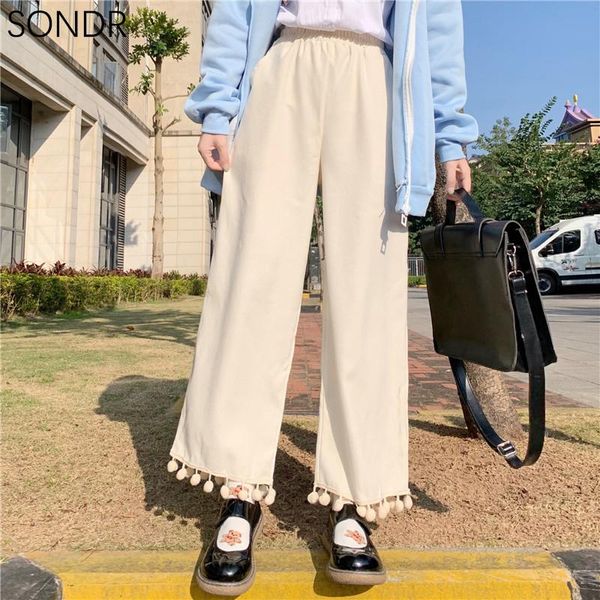 sweet girls cropped pants japanese soft girl college style loose casual cute fur ball wide-leg women all-match trousers women's & capri, Black;white
sweet girls cropped pants japanese soft girl college style loose casual cute fur ball wide-leg women all-match trousers women's & capri, Black;white