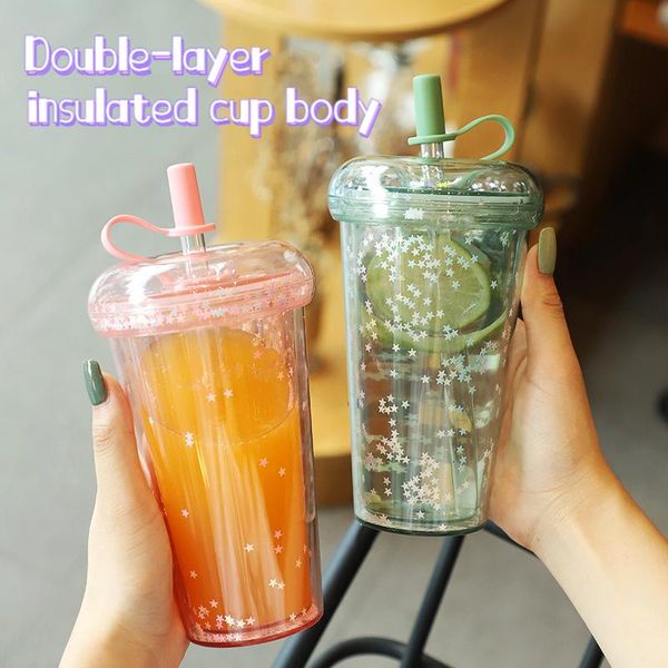 mugs the korean version of transparent cartoon cup straw coffee double insulated milk tea
mugs the korean version of transparent cartoon cup straw coffee double insulated milk tea