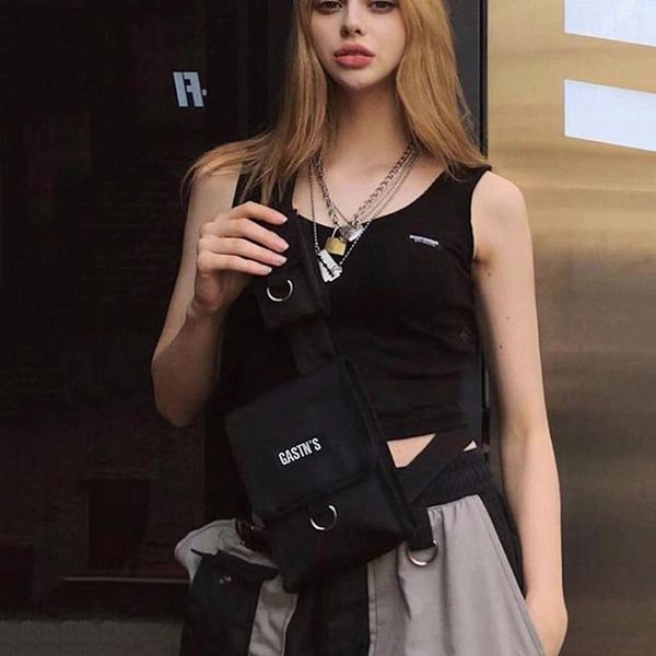 fashion chest rig bag for woman waist bags hip hop streetwear functional tactical black fanny pack
fashion chest rig bag for woman waist bags hip hop streetwear functional tactical black fanny pack