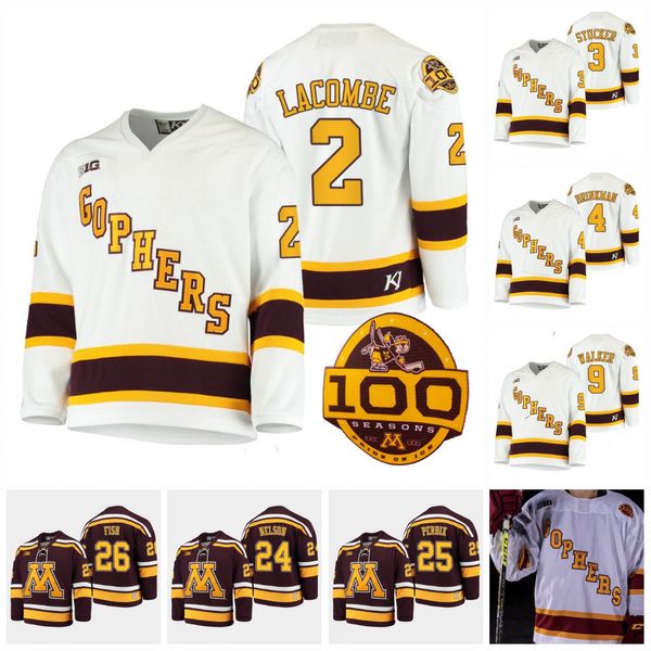 2020 100th season the minnesota golden gopher justen close jackson lacombe robbie stucker ben brinkman matt denman mike koster ncaa jersey, Black
2020 100th season the minnesota golden gopher justen close jackson lacombe robbie stucker ben brinkman matt denman mike koster ncaa jersey, Black