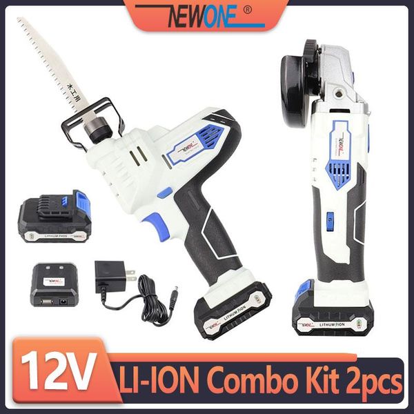 2-piece one 12v lithium-ion cordless power tool combo kit angle grinder and reciprocating saw for home working sets
2-piece one 12v lithium-ion cordless power tool combo kit angle grinder and reciprocating saw for home working sets