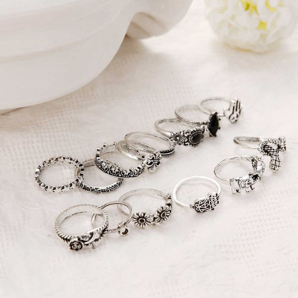 ring 14 pcs/set vintage women snake elephant cross flower s set black crystal fashion party for finger wedding jewelry, Golden;silver
ring 14 pcs/set vintage women snake elephant cross flower s set black crystal fashion party for finger wedding jewelry, Golden;silver