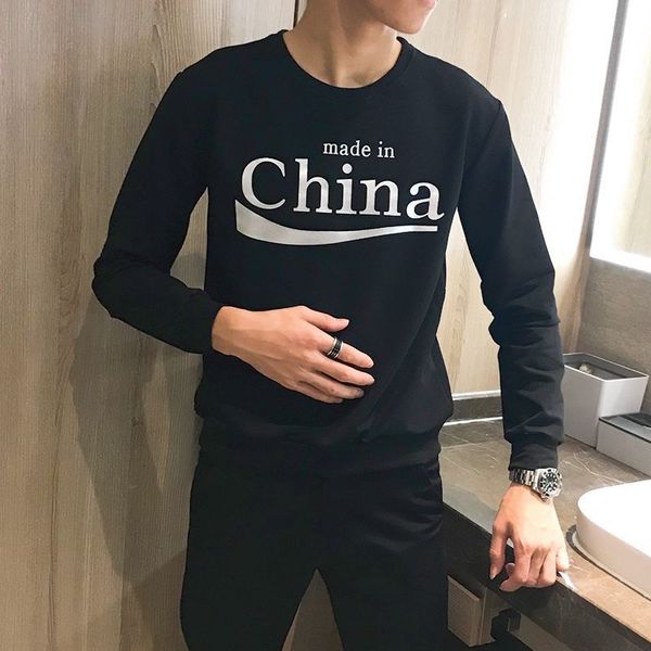 men's t-shirts plush thickened sweater autumn winter korean fashion long sleeve t-shirt versatile brand coat 6kyc, White;black
men's t-shirts plush thickened sweater autumn winter korean fashion long sleeve t-shirt versatile brand coat 6kyc, White;black