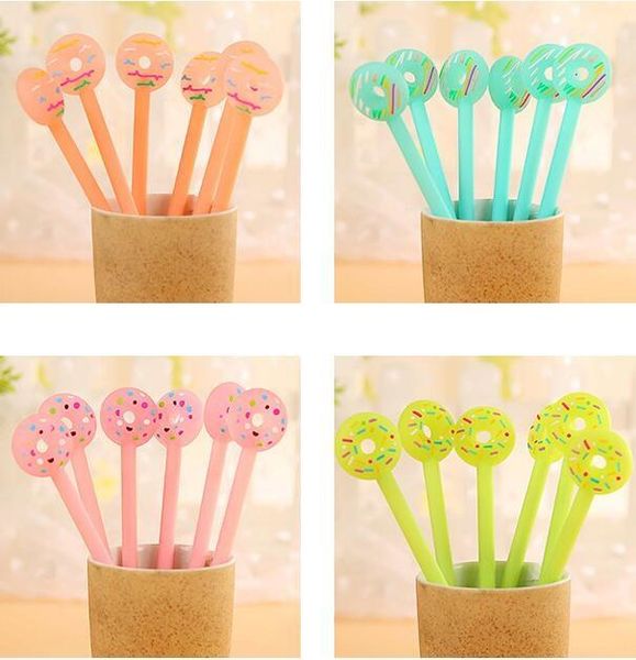 gel pens 24pcs/lot cute candy color sweet 3d doughnut design pen 0.38mm black ink students gift prize office school supplies
gel pens 24pcs/lot cute candy color sweet 3d doughnut design pen 0.38mm black ink students gift prize office school supplies
