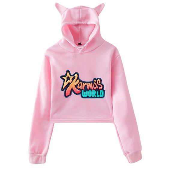 women's hoodies & sweatshirts karma's world pullover cat cropped hoodie crop harajuku streetwea 2021 american kids' tv kawaii, Black
women's hoodies & sweatshirts karma's world pullover cat cropped hoodie crop harajuku streetwea 2021 american kids' tv kawaii, Black