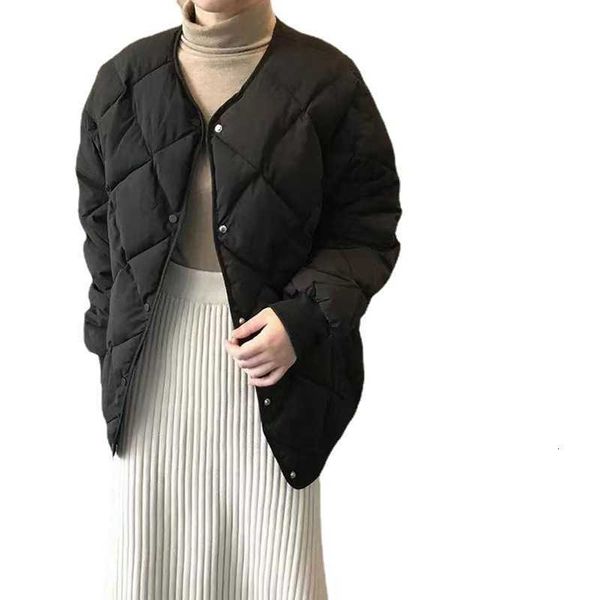 labopolis collarless rhombic lattice short bread suit 2021 winter korean women's down et, Black
labopolis collarless rhombic lattice short bread suit 2021 winter korean women's down et, Black