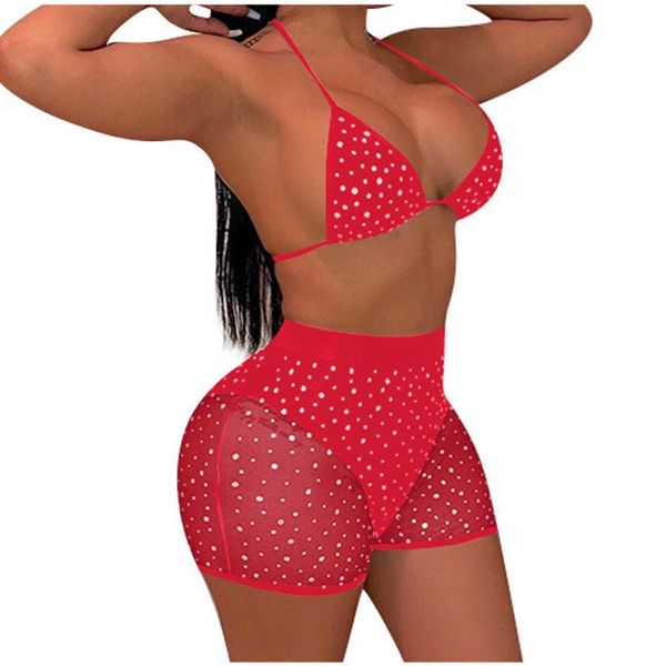 women's swimwear 58# womens swimsuit mesh sequins shorts bikini push-up pad high waist bathing suit beachwear set two-piece tankini, White;black
women's swimwear 58# womens swimsuit mesh sequins shorts bikini push-up pad high waist bathing suit beachwear set two-piece tankini, White;black