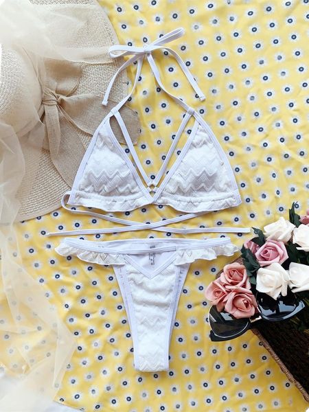 new lace ruffle triangle bikini micro bikinis women bathing suit design swimsuit white swimwear swimming suit for women
new lace ruffle triangle bikini micro bikinis women bathing suit design swimsuit white swimwear swimming suit for women