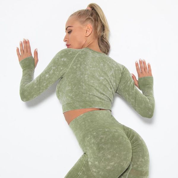 yoga outfit seamless fitness clothes crop women's quick-drying sports running long sleeve gym workout shirt women
yoga outfit seamless fitness clothes crop women's quick-drying sports running long sleeve gym workout shirt women